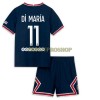 Original Trikotsatz Paris Saint-Germain Angel Di Maria 11 Heimtrikot 2021-22 Für Kinder